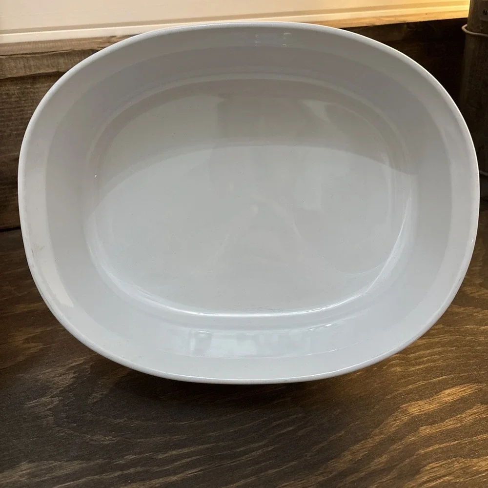 Corning Ware French White F-2-B 2.8 Lt & F-12-B 1.8 Lt Casserole Dishes No Lids